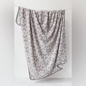 Free People x RUMPL Sherpa Fleece Kaleidoscope Stone Throw Blanket NWT